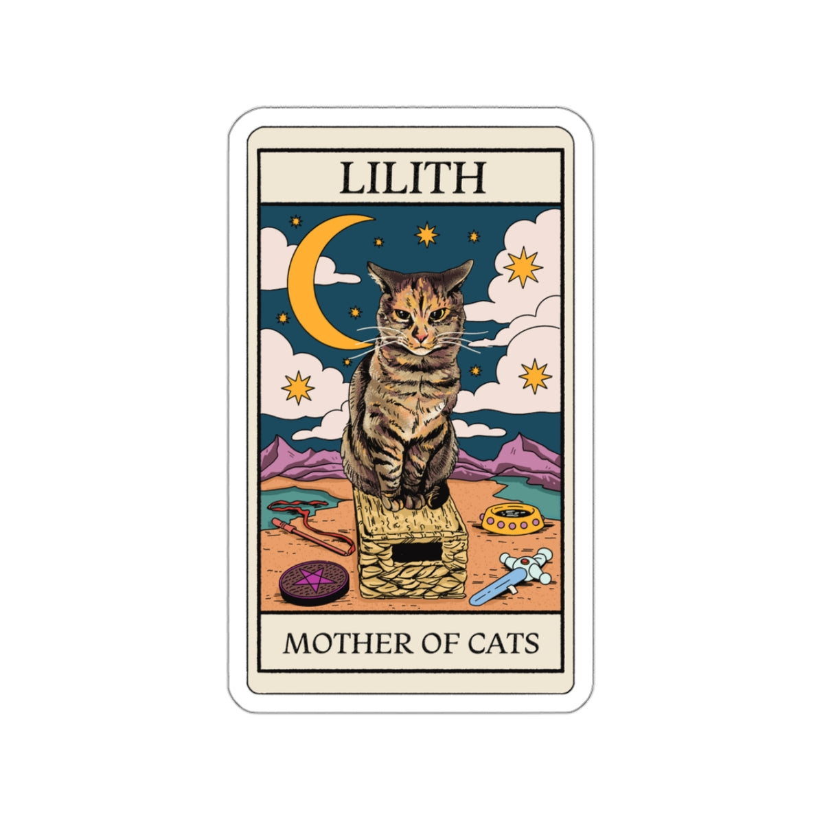 Lilith Tarot Card Sticker