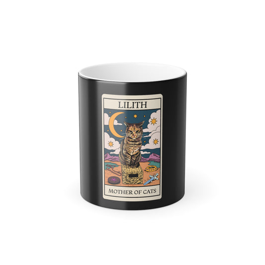 Lilith Tarot Card Color Changing Mug