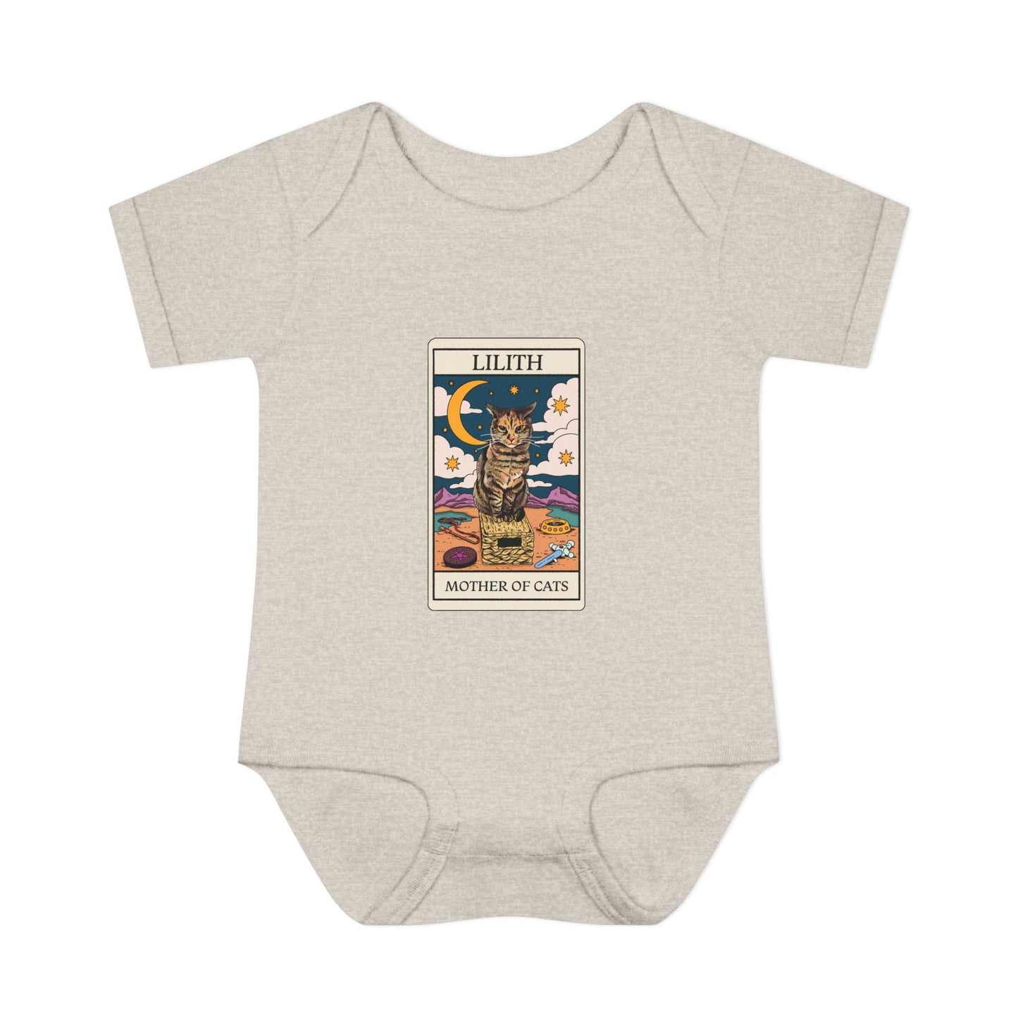 Lilith Tarot Card Baby Onesie