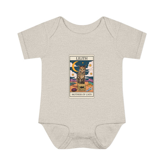Lilith Tarot Card Baby Onesie