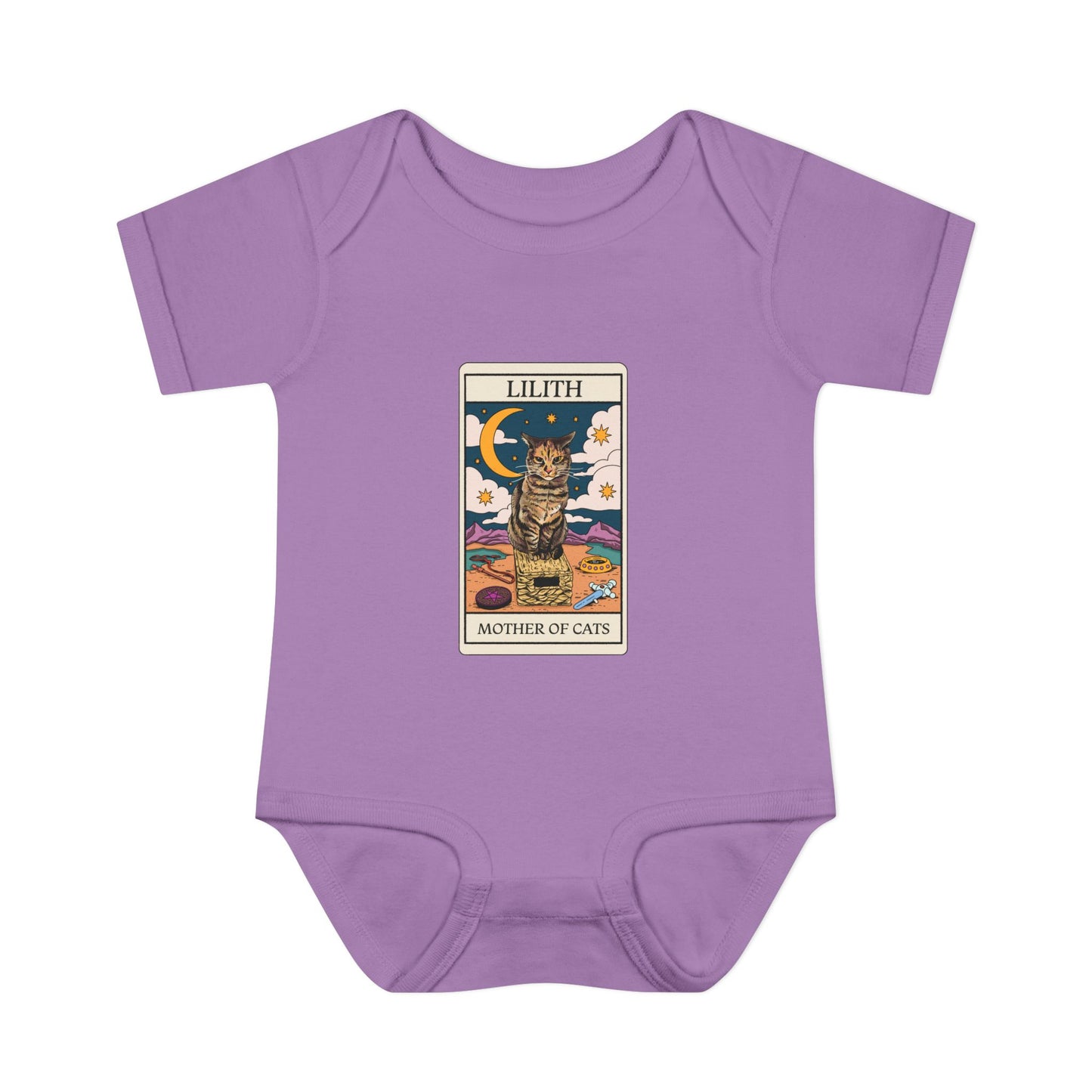 Lilith Tarot Card Baby Onesie